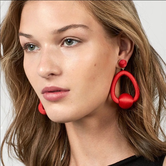 Zara Jewelry - Massive red earrings